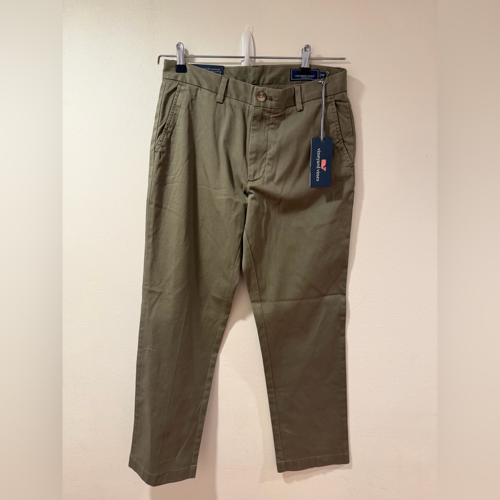 Vineyard Vines Men's Green/Khaki Chinos